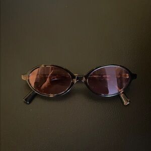 Miu Miu Oval Tortoiseshell Sunglasses